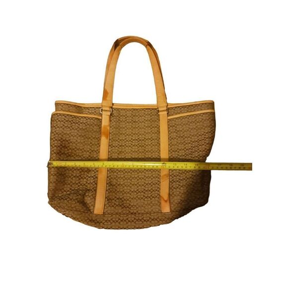 Coach Hampton signature canvas leather straps large weekender 77014 anniversary - Picture 3 of 8